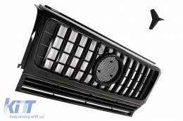 Front Grille suitable for Mercedes G-Class W463 (2002-2017) New G63 GT-R Panamericana Design-image-6096198