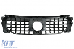 Front Grille suitable for Mercedes GLB-Class X247 (2019-up) GT-R Panamericana Design Piano Black-image-6069459