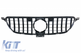 Front Grille suitable for Mercedes GLE Coupe C292 (2015-2018) GLE W166 SUV (2015-2018) GT-R Panamericana Design Piano Black-image-6042762