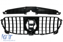 Front Grille suitable for Mercedes GLE W167 V167 C167 Standard Edition (2020-up) GT-R Panamericana Design Chrome Black-image-6090339