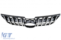 Front Grille suitable for Mercedes GLK-Class X204 Facelift (2013-2015) GT-R Panamericana Design Chrome-image-6069427