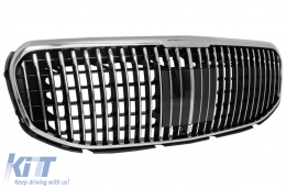 Front Grille suitable for Mercedes GLS SUV X167 (2019-2023) M-Design Chrome-image-6086597