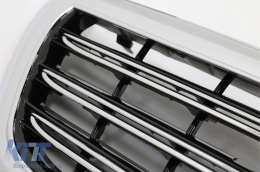 Front Grille suitable for Mercedes S-Class W222 (2014-08.2020) S63 S65 Design Chrome-image-6096808