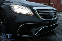 Front Grille suitable for Mercedes S-Class W222 (2014-08.2020) S63 S65 Design Chrome-image-6097025