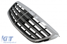 Front Grille suitable for Mercedes S-Class W222 (2014-08.2020) Chrome-image-6099087