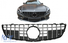 Front Grille suitable for Mercedes SL-Class R231 (2012-2016) GT-R Panamericana Design Black Chrome-image-6090375