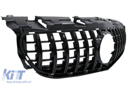 Front Grille suitable for Mercedes SLC-Class R172 Facelift (2016-2019) GT-R Panamericana Design Piano Black-image-6068385