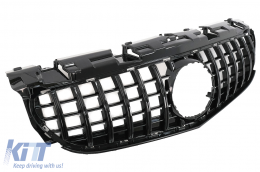 Front Grille suitable for Mercedes SLC-Class R172 Facelift (2016-2019) GT-R Panamericana Design Piano Black-image-6090199