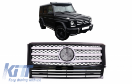 Front Grille suitable for Mercedes W463 G-Class (1989-2017) Facelift Design-image-6041259