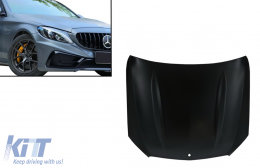 Front Hood Bonnet Suitable for Mercedes C-Class W205 S205 C205 A205 (2014-Up) C63 Design-image-6070455