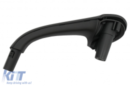 Front Left Door Pull Handle Interior suitable for Mercedes C-Class W203 S203 (2000-2007) Black-image-6085269