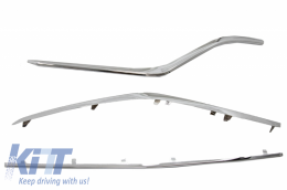 Front Spoiler Splitter Flaps Flics Garnish Chrome suitable for Mercedes GLE Coupe C292 (2015-2018)-image-6044103