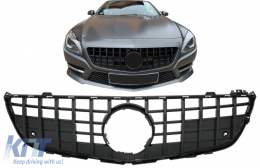 Frontgitter für Mercedes SL-Klasse R231 2012-2016 GT-R Panamericana Look Schwarz-image-6090376