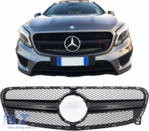 Frontgrill für MERCEDES GLA-Klasse X156 2014-2016 GLA45 Design Schwarz-image-6106814