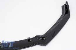 Frontlippe Verlängerung Spoiler für VW Polo 6R 6C Facelift 09-17 Glänzend schwarz-image-6070926