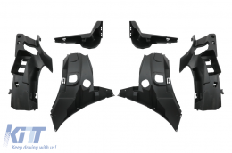 Frontstoßstange für Mercedes C-Klasse W205 S205 A205 C205 2014-2019 Lippe Echter Kohlenstoff-image-6069655