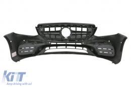 Frontstoßstange für Mercedes E W213 16+ E63s Look Diffusor Auspuff Alles schwarz-image-6063719