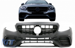 Frontstoßstange für Mercedes E W213 S213 C238 A238 2016-2019 E63 Look Schwarze Edition-image-6075014