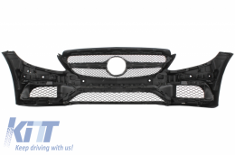 Frontstoßstange Gitter Diffusor Tipps für MERCEDES C C205 A205 2014-2019 C63 Look-image-6078125