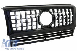 Frontstoßstange Kotflügelverbreiterung Radkästen Gitter für Mercedes G W463 89-18 G65 Look-image-6053088