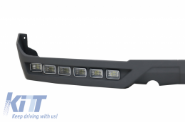 Frontstoßstange Spoiler LED DRL Erweiterung für Mercedes W463 G63 G65 2013-2017-image-5994783