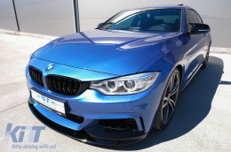 Frontstoßstange Spoilerlippe für BMW 4 F32 F33 F36 2013-03.2019 M-Look Glänzend schwarz-image-6072532