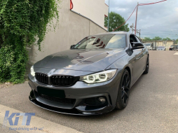 Frontstoßstange Spoilerlippe für BMW 4 F32 F33 F36 2013-03.2019 M-Look Glänzend schwarz-image-6084250