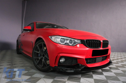 Frontstoßstange Spoilerlippe für BMW 4 F32 F33 F36 2013-03.2019 M-Look Glänzend schwarz-image-6084599