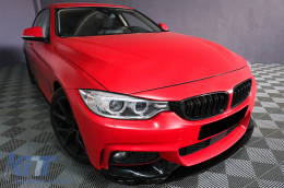 Frontstoßstange Spoilerlippe für BMW 4 F32 F33 F36 2013-03.2019 M-Look Glänzend schwarz-image-6084600