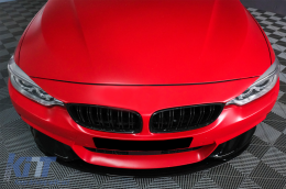 Frontstoßstange Spoilerlippe für BMW 4 F32 F33 F36 2013-03.2019 M-Look Glänzend schwarz-image-6084602