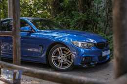 Frontstoßstange Spoilerlippe für BMW 4 F32 F33 F36 2013-03.2019 M-Look Glänzend schwarz-image-6094369