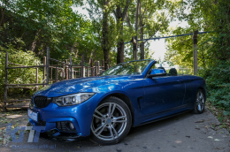 Frontstoßstange Spoilerlippe für BMW 4 F32 F33 F36 2013-03.2019 M-Look Glänzend schwarz-image-6094371