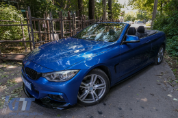 Frontstoßstange Spoilerlippe für BMW 4 F32 F33 F36 2013-03.2019 M-Look Glänzend schwarz-image-6094372