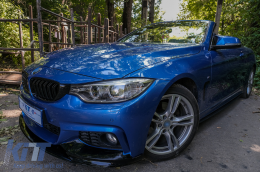 Frontstoßstange Spoilerlippe für BMW 4 F32 F33 F36 2013-03.2019 M-Look Glänzend schwarz-image-6094373