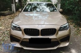 Frontstoßstange & Zentrale Gitter für BMW 5er F10 F11 2011-2017 G30 M5 Look-image-6096002