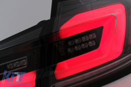 Full LED Bar Taillights suitable for BMW 5 Series F10 (2011-2017) Black Line Dynamic Sequential Turning Signal-image-6096166