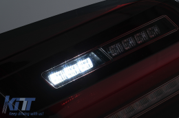 Full LED Bar Taillights suitable for BMW 5 Series F10 (2011-2017) Red Smoke Dynamic Sequential Turning Signal-image-6096180