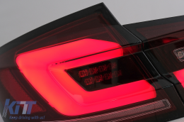 Full LED Bar Taillights suitable for BMW 5 Series F10 (2011-2017) Red Smoke Dynamic Sequential Turning Signal-image-6096185