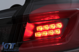 Full LED Bar Задни светлини , подходящи за BMW 5 Series F10 (2011-2017) Черен Line Динамичен Sequential Turning Signal-image-6096160