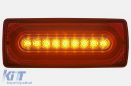 Full LED Barra luminosa Luci posteriori per Mercedes Classe G W463 1989-2015 rosso chiaro-image-6086332