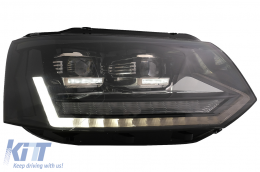 Full LED DRL Fari per VW Transporter Caravelle Multivan T5 2010-2015 Dinamico-image-6089351