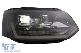 Full LED DRL Fari per VW Transporter Caravelle Multivan T5 2010-2015 Dinamico-image-6089359