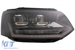 Full LED DRL Fari per VW Transporter Caravelle Multivan T5 2010-2015 Dinamico-image-6089369