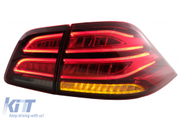 Full LED Fanali posteriori LightBar per Mercedes Classe M W166 2012-2015 rosso bianco LHD-image-6075025