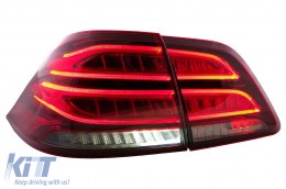 Full LED Fanali posteriori LightBar per Mercedes Classe M W166 2012-2015 rosso bianco LHD-image-6075030