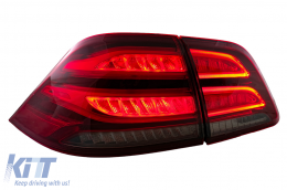 Full LED Fanali posteriori LightBar per Mercedes Classe M W166 2012-2015 rosso bianco LHD-image-6075032