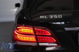 Full LED Fanali posteriori LightBar per Mercedes Classe M W166 2012-2015 rosso bianco LHD-image-6085982