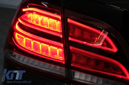 Full LED Fanali posteriori LightBar per Mercedes Classe M W166 2012-2015 rosso bianco LHD-image-6085985