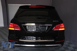 Full LED Fanali posteriori LightBar per Mercedes Classe M W166 2012-2015 rosso bianco LHD-image-6085990