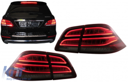 Full LED Fanali posteriori LightBar per Mercedes Classe M W166 2012-2015 rosso bianco LHD-image-6086114